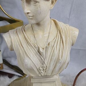 Frosted Mushroom Necklace with Rhinestone